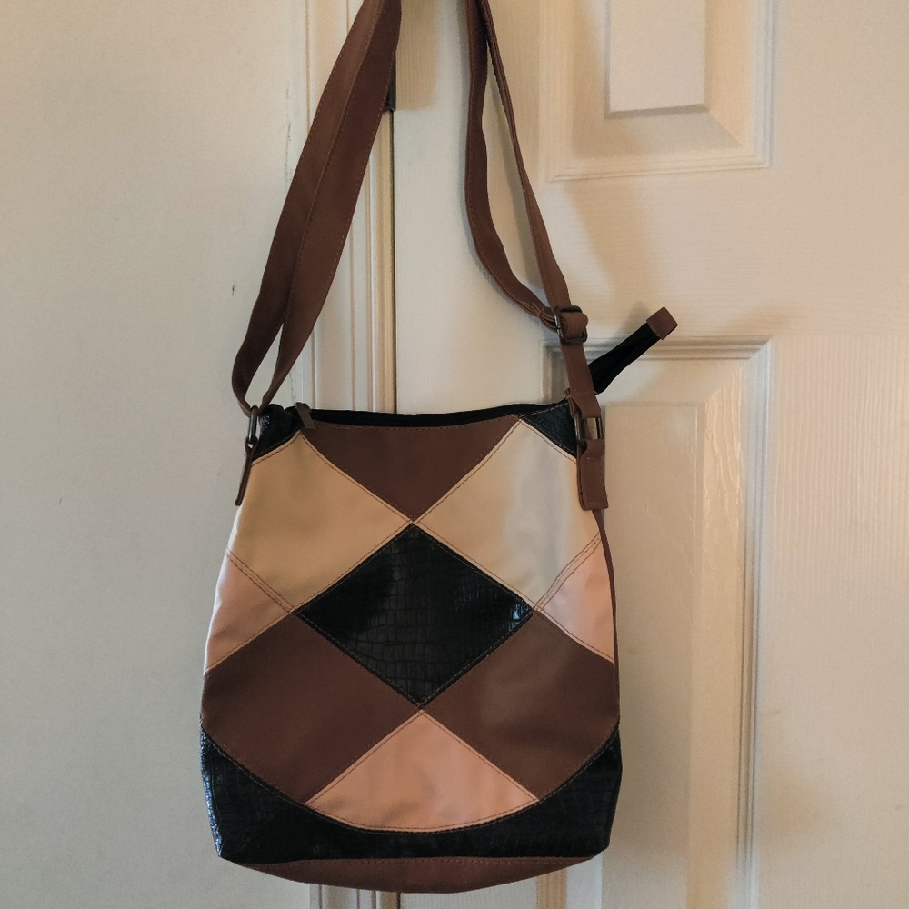 Leather shoulder purse